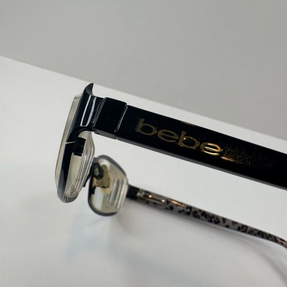 FRAMES ONLY- BEBE AGLOW BB5009 JET Eyeglasses 53•17•135 - Picture 11 of 16